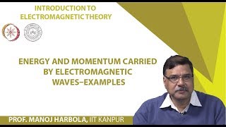 Energy and momentum carried by electromagnetic waves–examples [upl. by Retsehc]