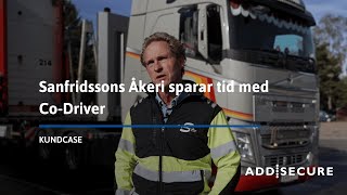 Sanfridssons Åkeri sparar tid med CoDriver [upl. by Nellac]