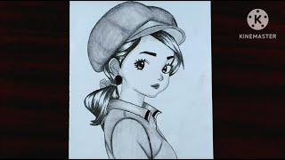 Easy to Draw anime girl 😘  Pencil Drawing  Drawing for Beginners  Step by StepHow to Draw [upl. by Aduhey]