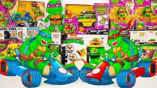 Teenage Mutant Ninja Turtles Unboxing ASMR  Leonardo Ninja Racing Car  Raphael Ninja Racing Car [upl. by Rriocard509]