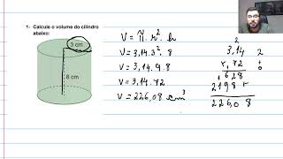 VOLUME DO CILINDRO [upl. by Islean334]