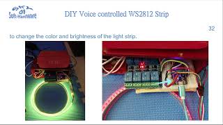 ESP32WS2812 Strip Voice controlled [upl. by Darline902]