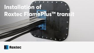 Installation of a Roxtec FlamePlus™ transit [upl. by Atinnor564]