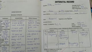 Case book kese bhare antenatal cases maternal nurisng [upl. by Desi]