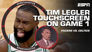 TIM LEGLER TOUCHSCREEN 👀 Breaking down Pacers mistakes in final seconds of Game 1  SportsCenter [upl. by Barbara-Anne750]