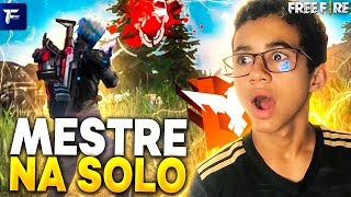 PEGUEI MESTRE PELA TERCEIRA VEZ NA SOLO  FREE FIRE [upl. by Jarv]