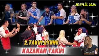 MASTERCHEF TÜRKİYE 25 EYLÜL 2024 2TAKIM OYUNUNU HANGİ TAKIM KAZANDI masterchef [upl. by Nesaj]