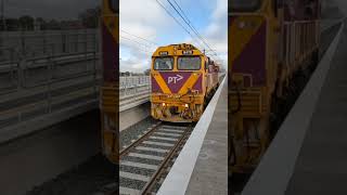 diesel train at new Pakenham Station [upl. by Elliven]