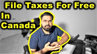 How To File Taxes In Canada For FREE 😲  Canada Couple [upl. by Aivataj637]