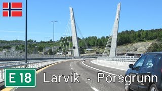 Norway E18 Larvik  Porsgrunn [upl. by Norag]