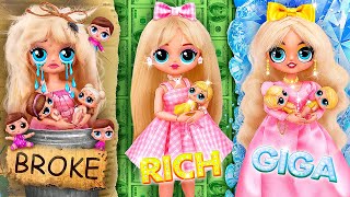 Poupées Barbie riches Fauchées et Richissimes  30 DIY LOL OMG [upl. by Ogilvie]