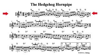 The Hedgehog Hornpipe  a playalong fiddle tune by Anne Delong [upl. by Naid]