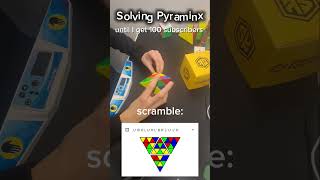 Day 13 Solving Pyraminx  speedcube cubing speedcubing ytshorts shorts pyramix [upl. by Gustave]