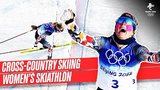 CrossCountry Skiing  Full Replay  Womens 75km  75km Skiathlon  Beijing2022 [upl. by Iht]