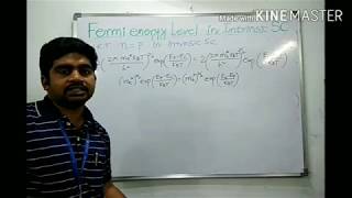 Fermi Energy level in Intrinsic Semiconductors [upl. by Maure826]