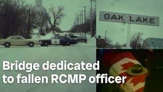 Dedicating bridge to RCMP officer killed during a 1978 crime spree [upl. by Trilley]