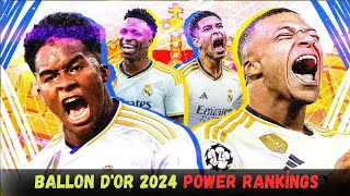 Ballon dOr 2024 Power Rankings  Who Won Ballon dOr 2024 [upl. by Geithner515]