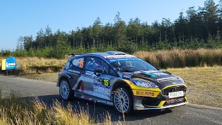 FIA European Rally Championship Rali Ceredigion 2024 Brechfa Stage [upl. by Sreip]