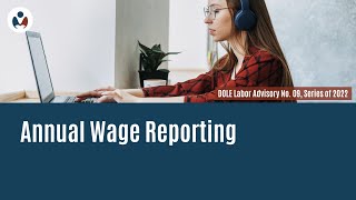 IRR Annual Wage Reporting [upl. by Alliw200]