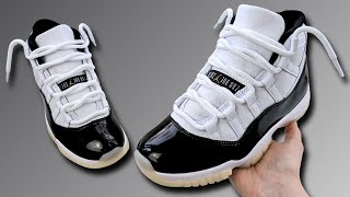 HOW TO LACE NIKE AIR JORDAN 11 LOOSELY BEST WAY [upl. by Dawson]