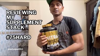 Reviewing My Supplement Stack unscripted  OneScience Whey Protein  75 Hard Challenge [upl. by Paquito820]