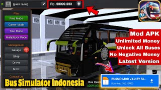 Bussid Bus Simulator Indonesia Mod Apk V42  Unlimited Money  Fully Unlocked  Maher Sab Gaming [upl. by Narag]