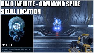 Skull Location on Command Spire Mythic Skull – Halo Infinite Campaign [upl. by Darce]