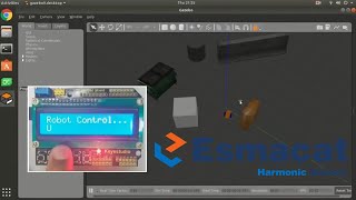 Using ROS and an EtherCAT Arduino Shield by Esmacat to Navigate a Differential Drive Robot in Gazebo [upl. by Gypsy]
