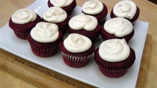 How to Make Red Velvet Cupcakes w Cream Cheese Frosting  Laura in the Kitchen Ep 109 [upl. by Sihonn]