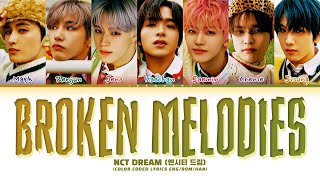 NCT DREAM Broken Melodies Lyrics 엔시티 드림 Broken Melodies 가사 Color Coded Lyrics [upl. by Okimuy553]