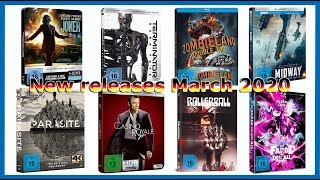 GERMAN BLURAY RELEASES  MARCH 2020  STEELBOOKSMEDIABOOKSDIGIPAKS  DEUTSCHE BLURAY VÖS [upl. by Elletnuahs]