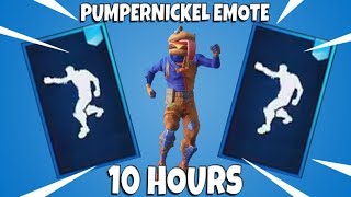 FORTNITE PUMPERNICKEL EMOTE 10 HOURS with NEW DURRBURGER SKIN [upl. by Babara]