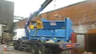 Waste Compactor being delivered [upl. by Orat]