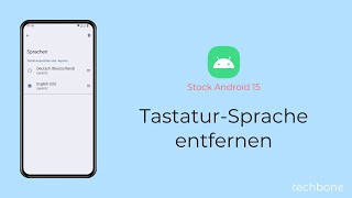 TastaturSprache entfernen Android 15 [upl. by Nor]