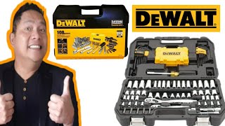 DeWALT MECHANIC’S TOOL SET 108 Pieces Chrome Vanadium Polished DWMT73801 [upl. by Meakem151]