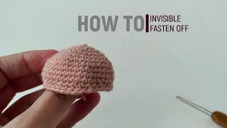 How to end with an invisible join in crochet [upl. by Orozco]