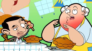 Mr Bean Enters A Pie Eating Competition Mr Bean Animated  Full Episodes  Mr Bean World [upl. by Oona777]