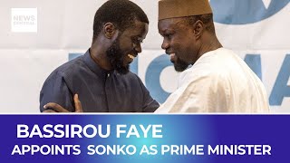 Senegal President Bassirou Faye Appoints Ousmane Sonko as Prime Minister [upl. by Anicnarf22]