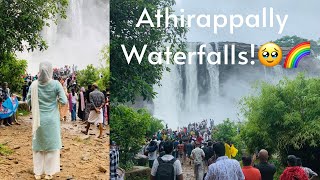 Athirappally waterfalls🥹🌈❤️trissur athirapally travel travelvlog viralvideo youtubevideo [upl. by Sandra738]