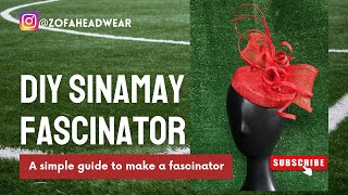 How to make a sinamay fascinator [upl. by Kerat803]