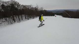 Mount Tremblant Christmas 2023 Tremblant LAlgonquin Run [upl. by Nylirrehs]