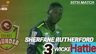 Sherfane Rutherfords 3 WicketsAgainstCumilla WarriorsToday January 2 2020Bangabandu BPL201920 [upl. by Maccarthy]