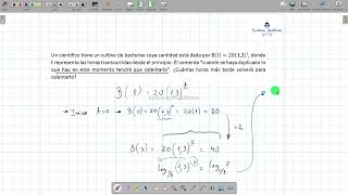 Función exponencial y logarítmica  Problema I [upl. by Fabien]