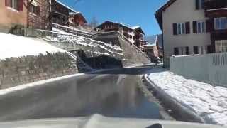 Davos Wiesen Jenisberg Tunnel Landwasser Monstein Glaris Frauenkirch Schweiz Switzerland 342015 [upl. by Barret]