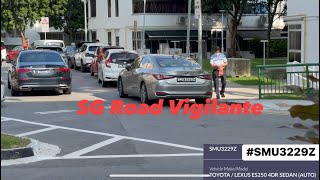 8feb2024 SMU3229Z lexus es250 inconsiderate driver illegal park causing traffic congestion [upl. by Kussell]