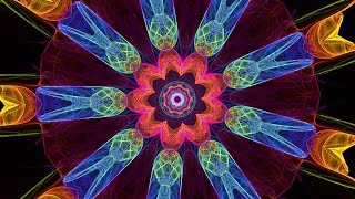 Splendor of Color Kaleidoscope Video v13 Hypnotic Visuals to Relaxing Ambient Meditation Music [upl. by Elbam]