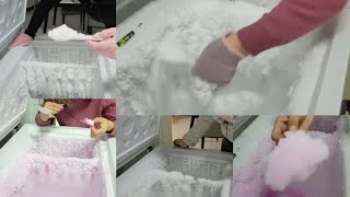 ASMR FREEZER FROST ICE EATING  FLAVOURED FREEZER FROST [upl. by Adaha789]