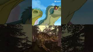 Featherhead Sharpteeth vs Ceratosaurus Carnivores thelandbeforetime carnivores [upl. by Lyreb]