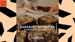 Recept na banánové brownies s arašidovým maslom  Mixér Klarstein Luca [upl. by Ulrick348]