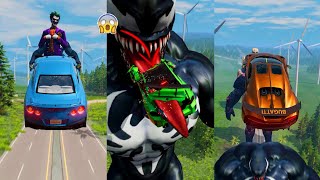 Super Heros Cars vs Super Villains 11 😱 BeamNGDrive  The Real Granny [upl. by Letnom254]